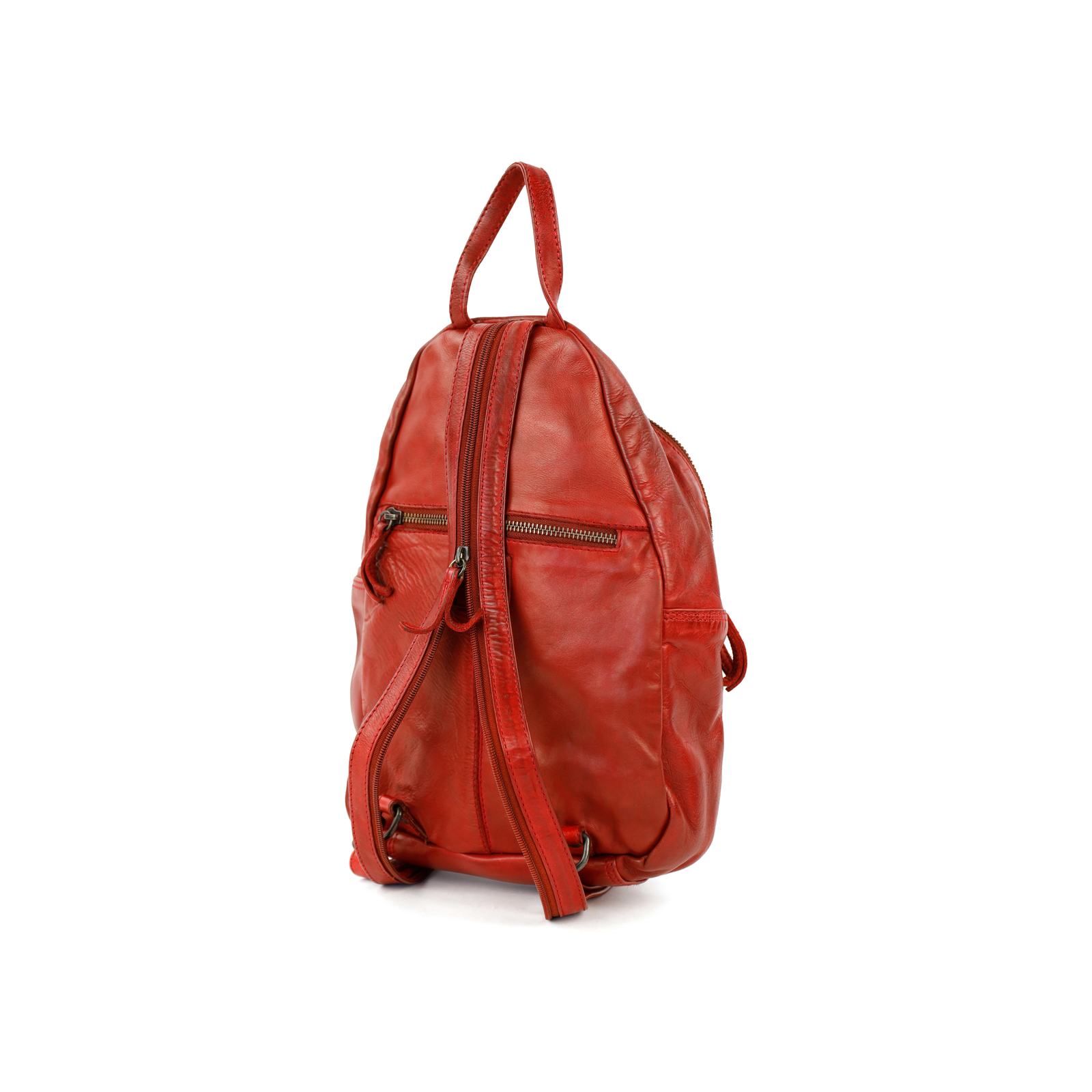 Bear Design Joy Rugzak CL 36413 | Leren rugzak rood achterkant