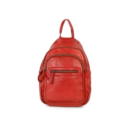 Bear Design Joy Rugzak CL 36413 | Leren rugzak rood voorkant