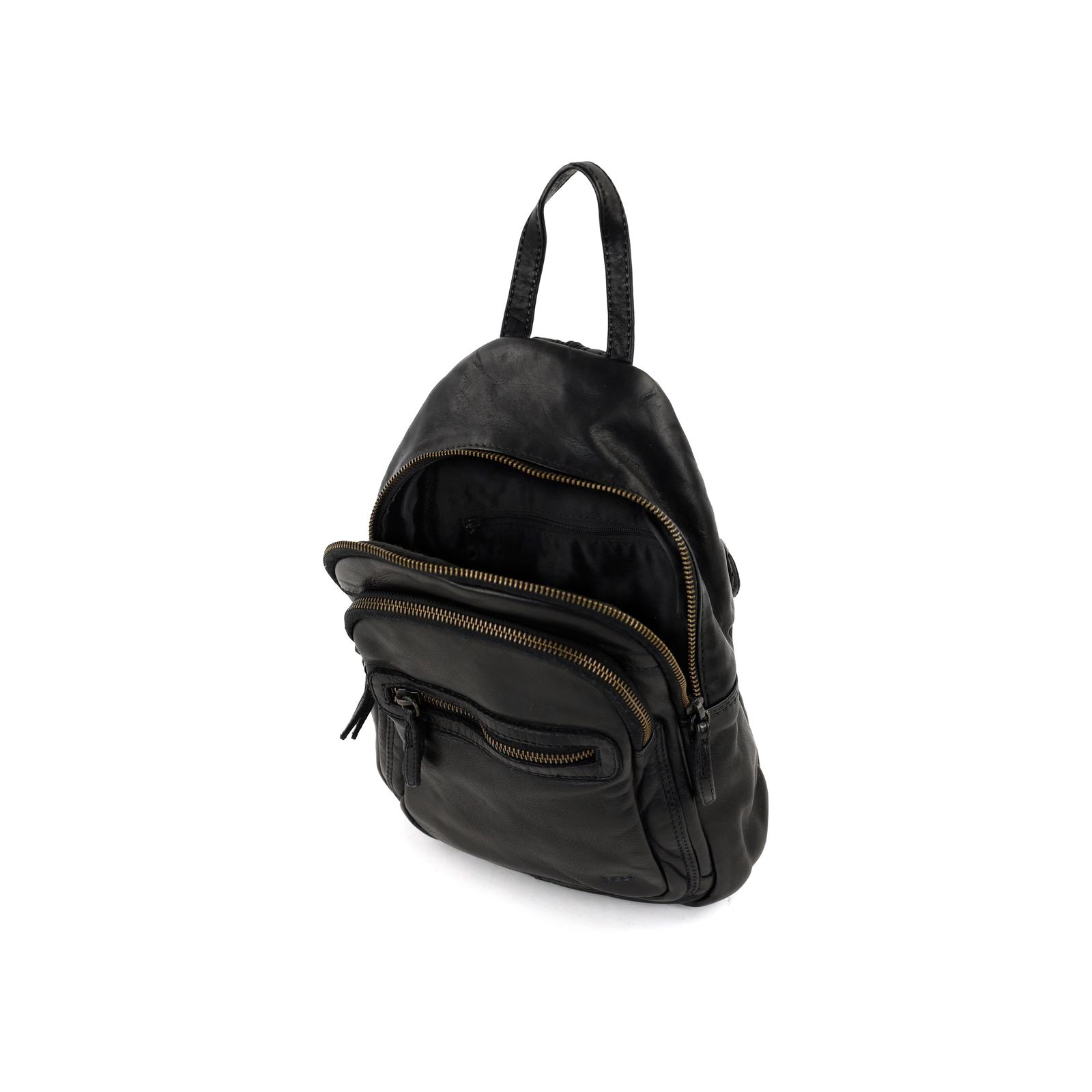 Bear Design Joy Rugzak CL 36413 | Leren rugzak zwart open