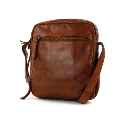 Bear Luz Cow-Lavato leren schoudertasje unisex | CL36457 cognac schuin