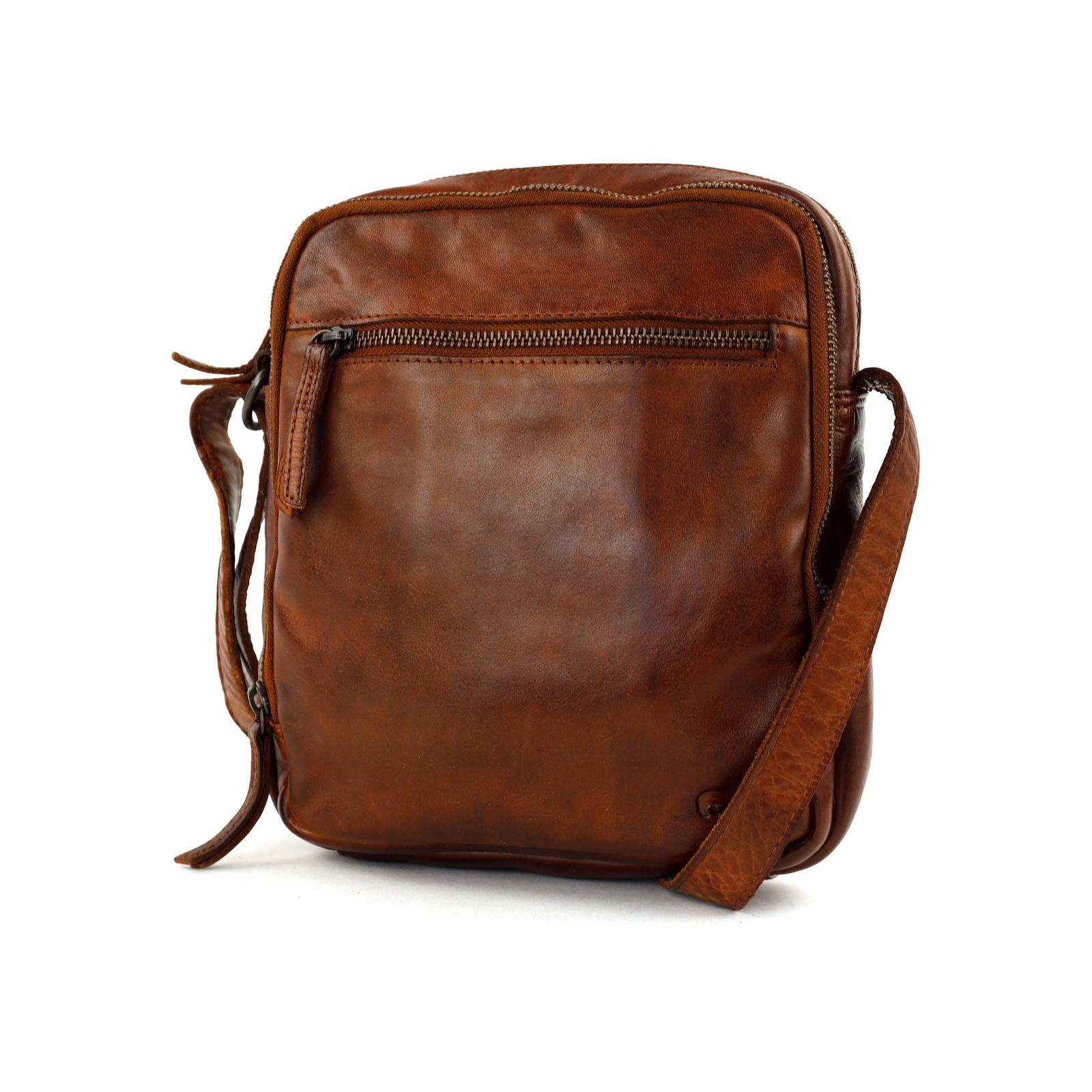 Bear Luz Cow-Lavato leren schoudertasje unisex | CL36457 cognac schuin