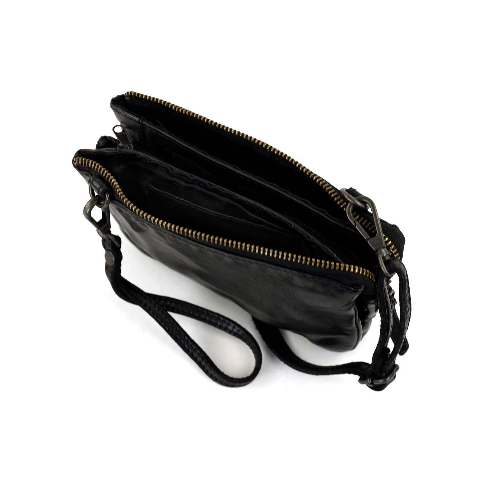 Bear Umi portemonneetasje | Cow-Lavato | CL36799 zwart open