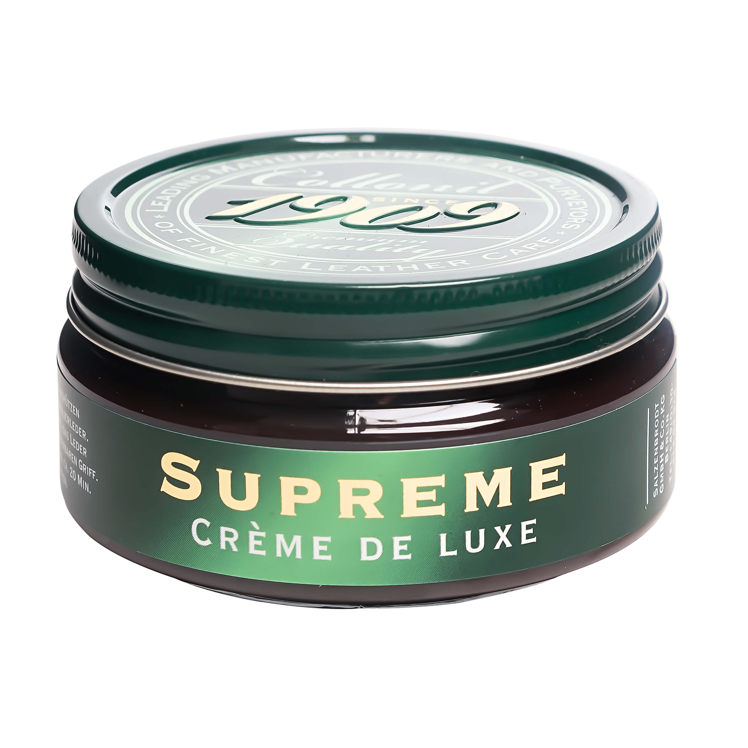 Collonil 1909 Crème de Luxe zwart 100 ml | Schoencrème glad leer voorkant