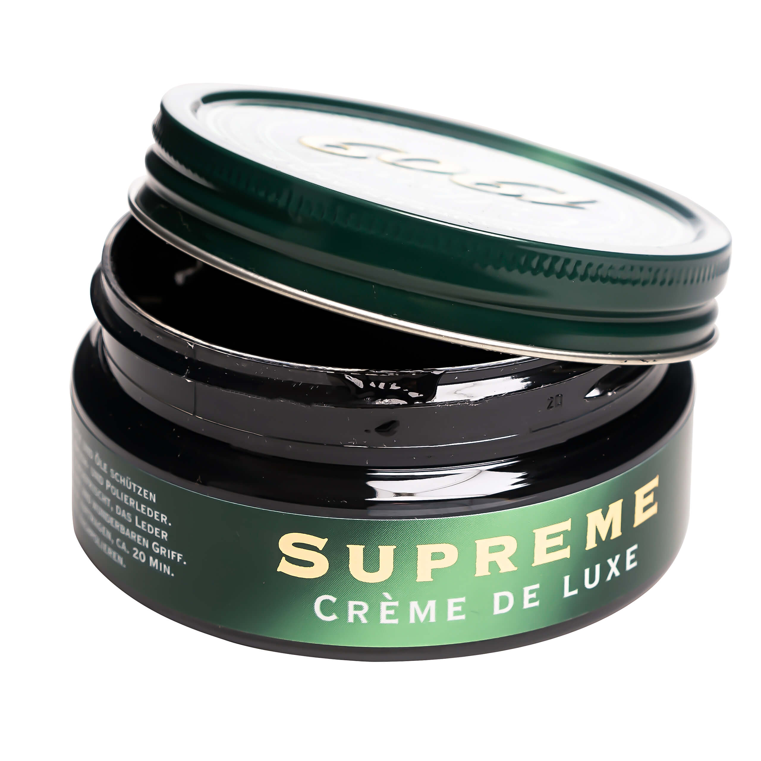 Collonil 1909 Crème de Luxe zwart 100 ml | Schoencrème glad leer detail