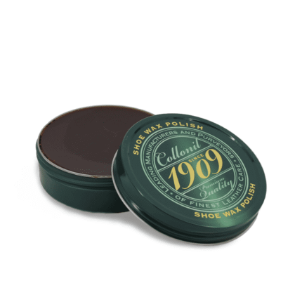 Collonil 1909 Wax Polish 75 ml | Waxpoets voor glad leer donkerbruin open