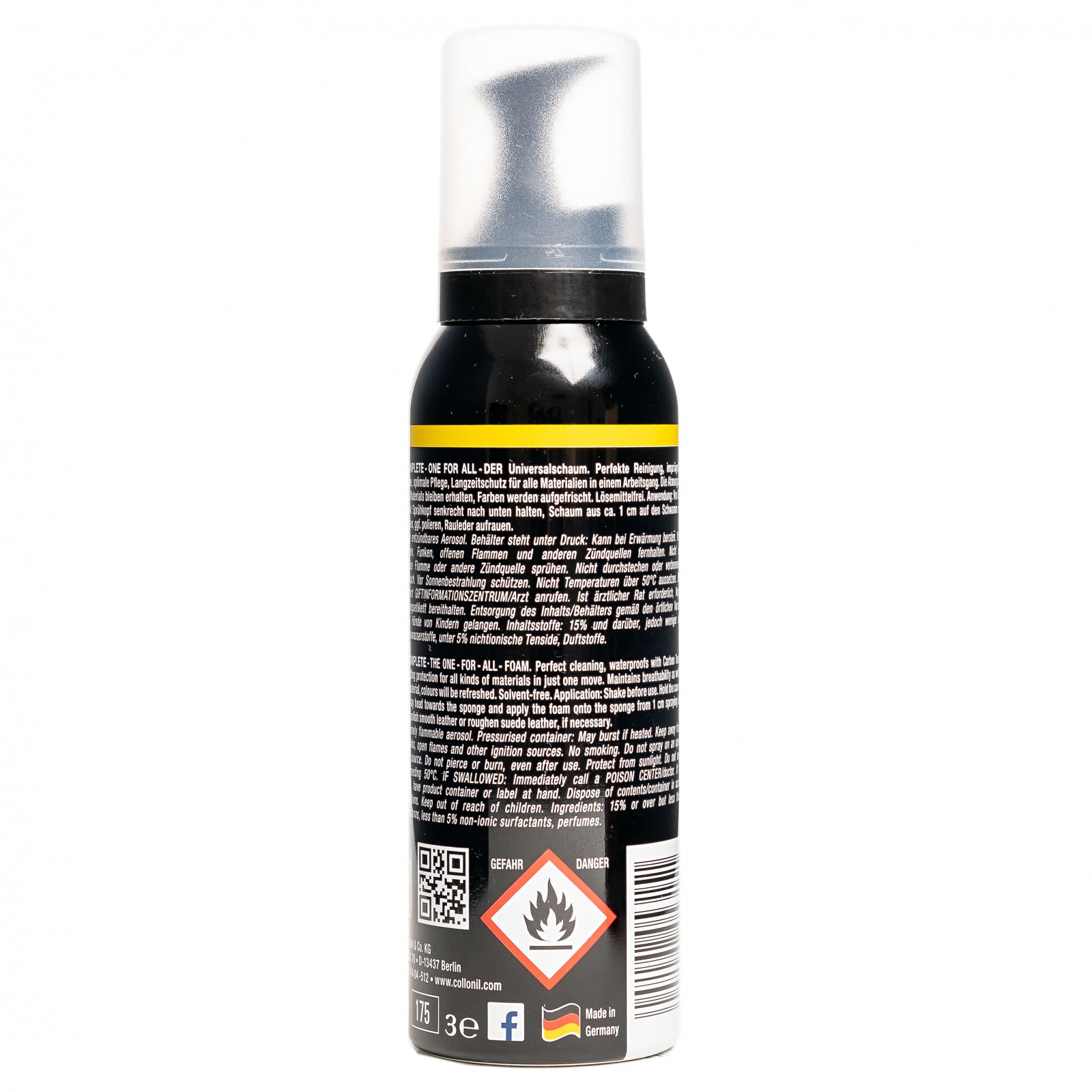 Collonil Carbon Complete 125 ml | Reinigt + verzorgt achterkant