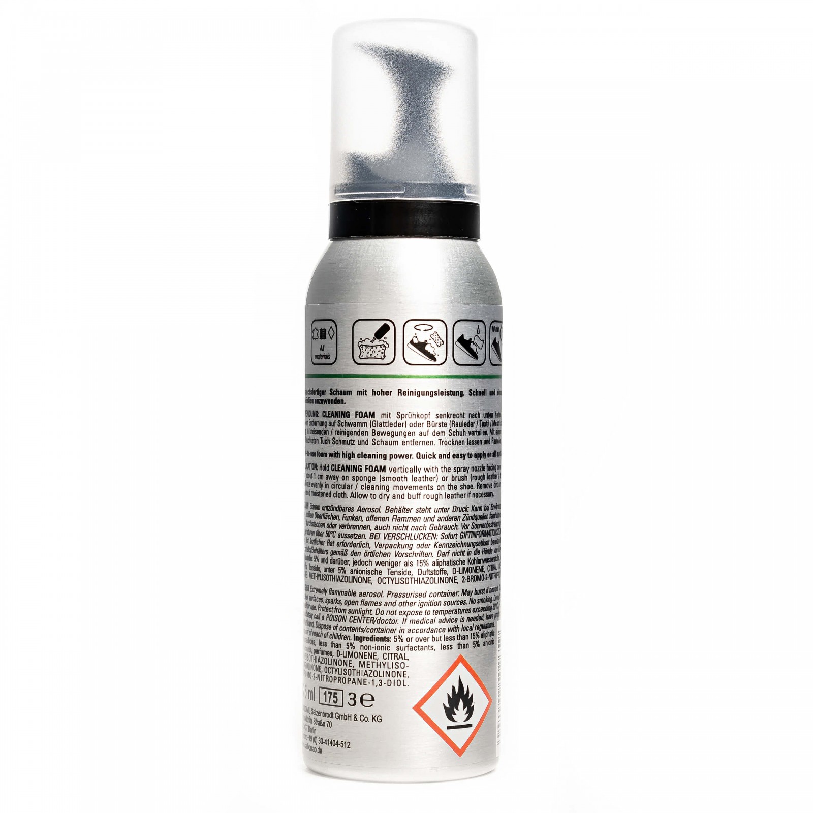 Collonil Carbon Lab Cleaning Foam 125 ml | Sneakers reinigen achterkant