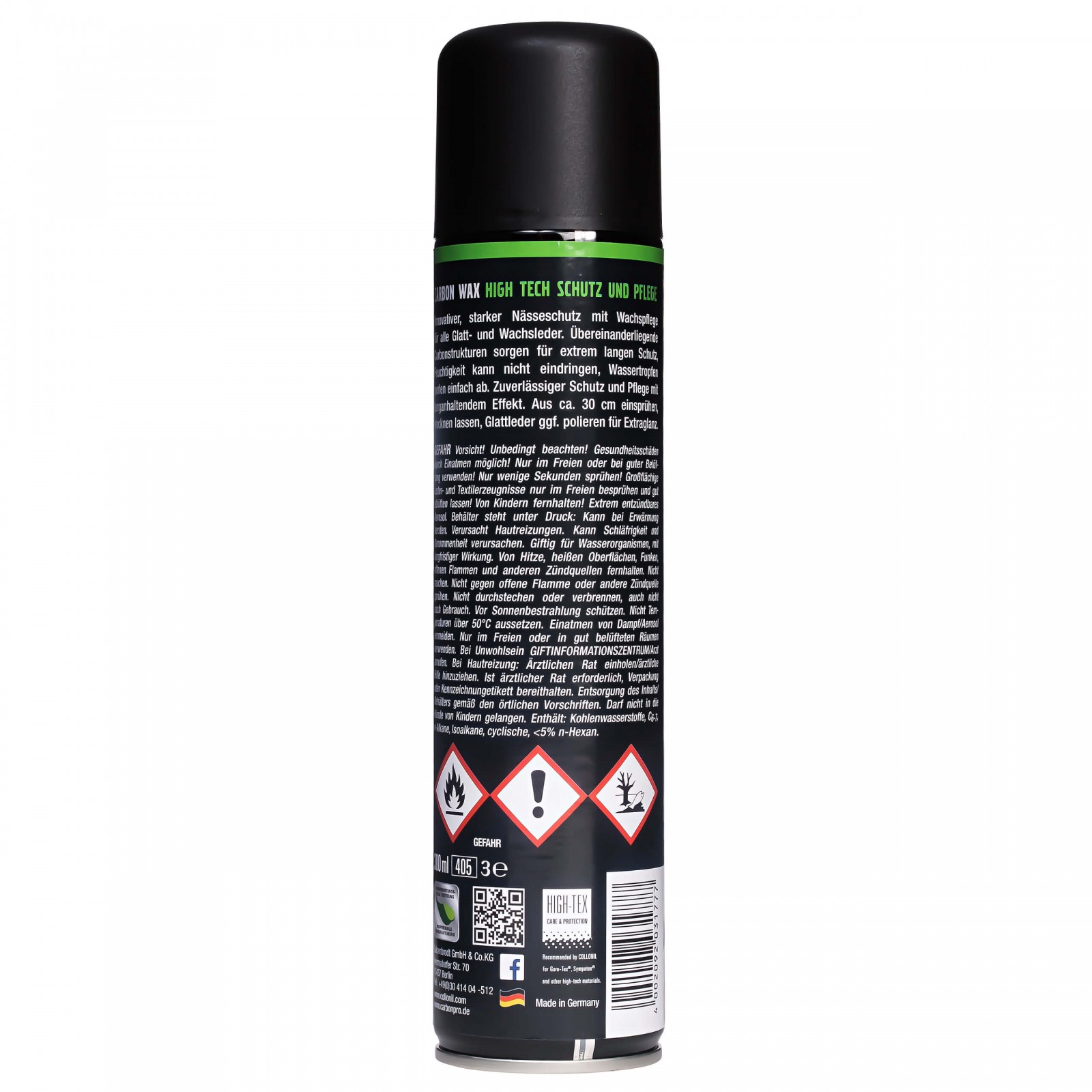 Collonil Carbon Wax Spray 300 ml | Wax impregneer achterkant