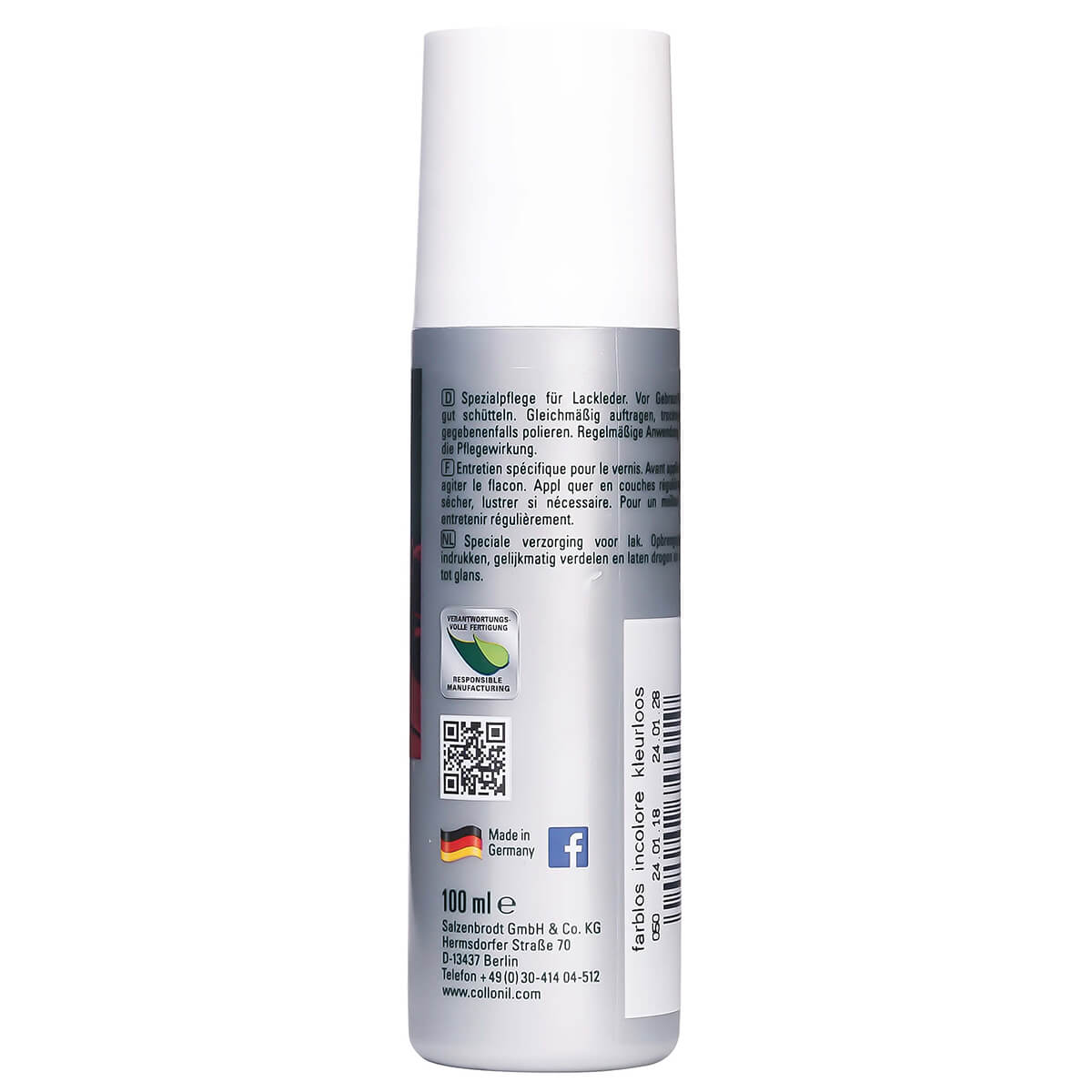 Collonil Lack Polish kleurloos 100 ml (verzorging voor lakleer en hoogglansleer) 050 - Kleurloos - Afbeelding 4