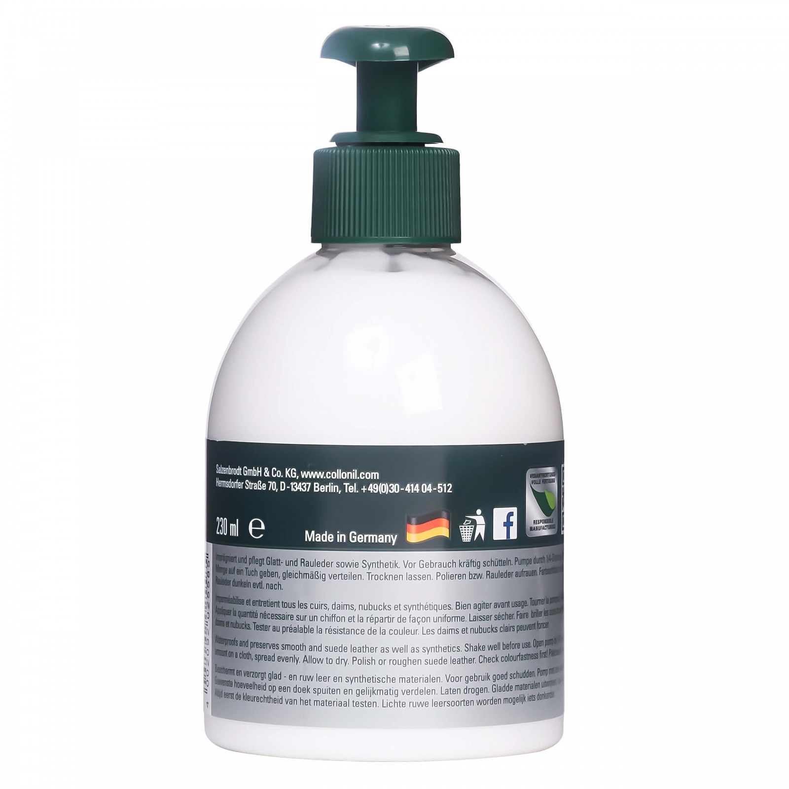 Collonil Leather Gel 230 ml | Waterafstotende gel achterkant