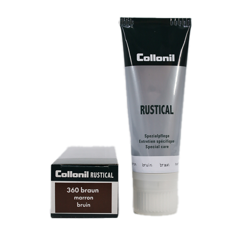 Collonil Rustical Tube 75 ml | Verzorging voor gevet leer donkerbruin voorkant