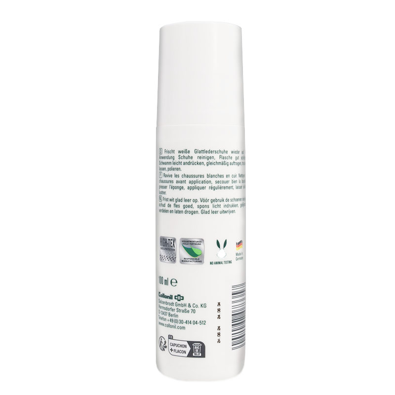 Collonil Sneaker White 100 ml | Witte sneakers bijwerken achterkant