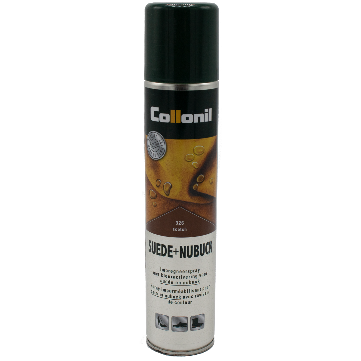 Collonil Suède + Nubuck Spray 200 ml | Bescherm & kleur scotch voorkant