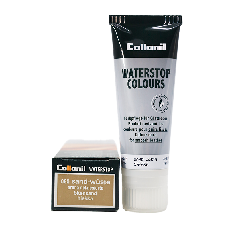 Collonil Waterstop Colours | Impregneer wax voor glad leer sand voorkant