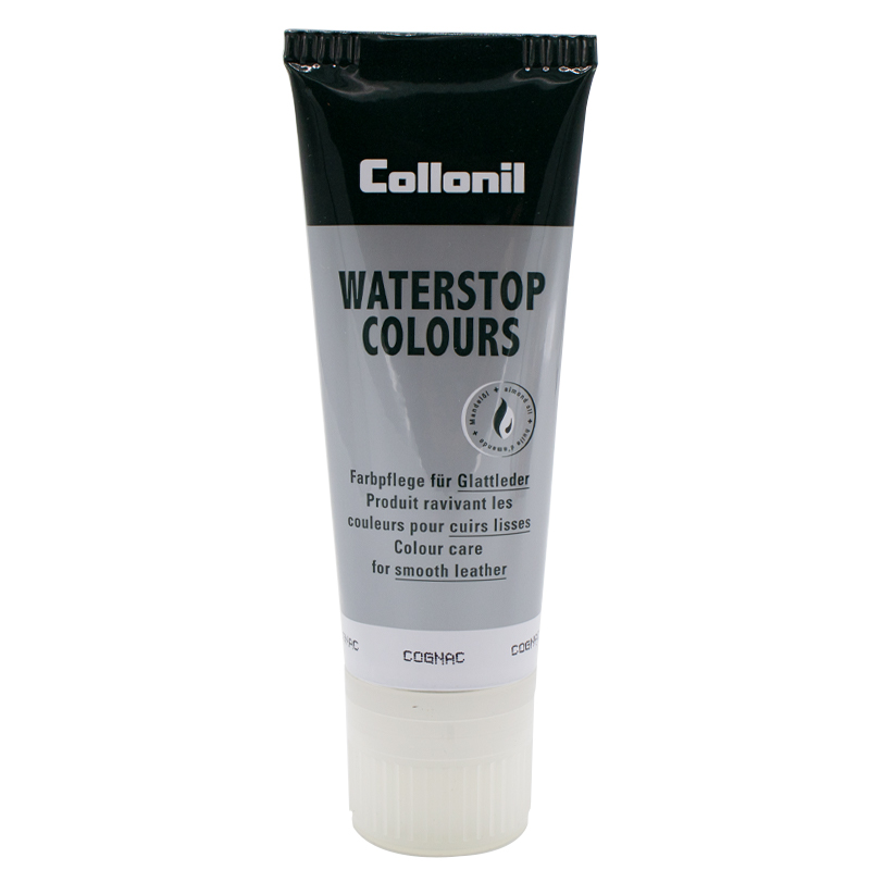 Collonil Waterstop Colours | Impregneer wax voor glad leer cognac tube