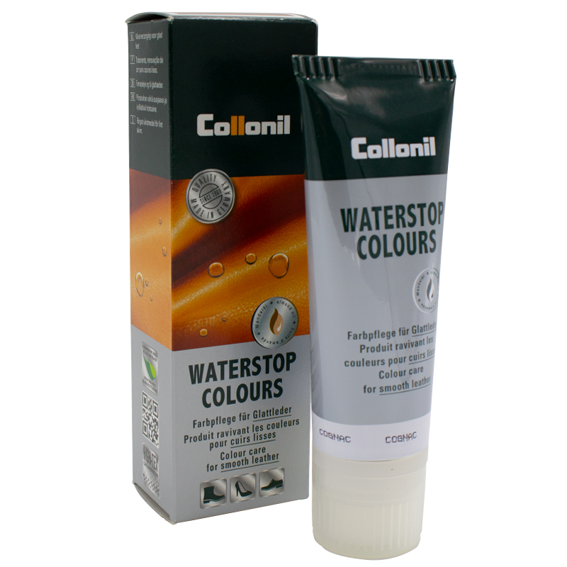 Collonil Waterstop Colours | Impregneer wax voor glad leer cognac verpakking
