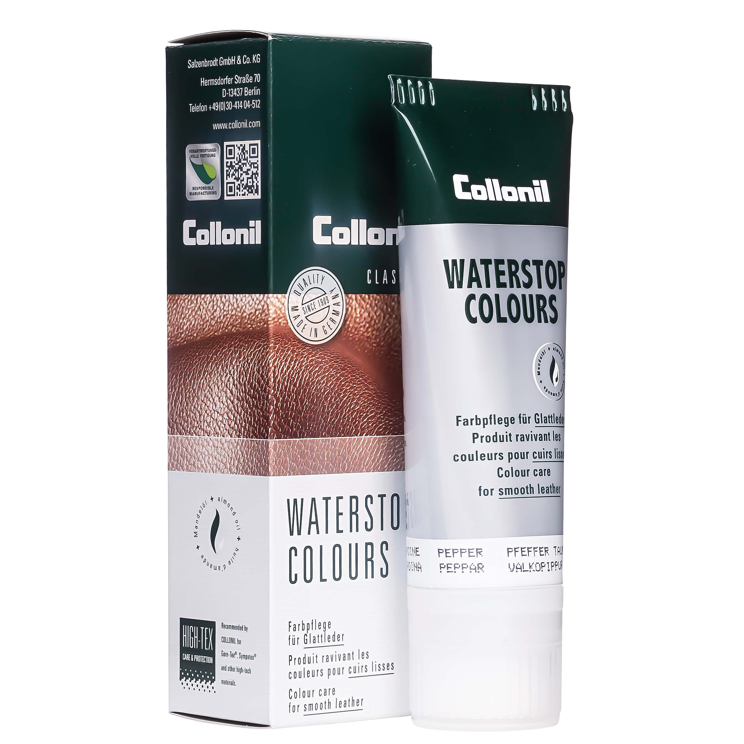 Collonil Waterstop Colours | Impregneer wax voor glad leer verpakking