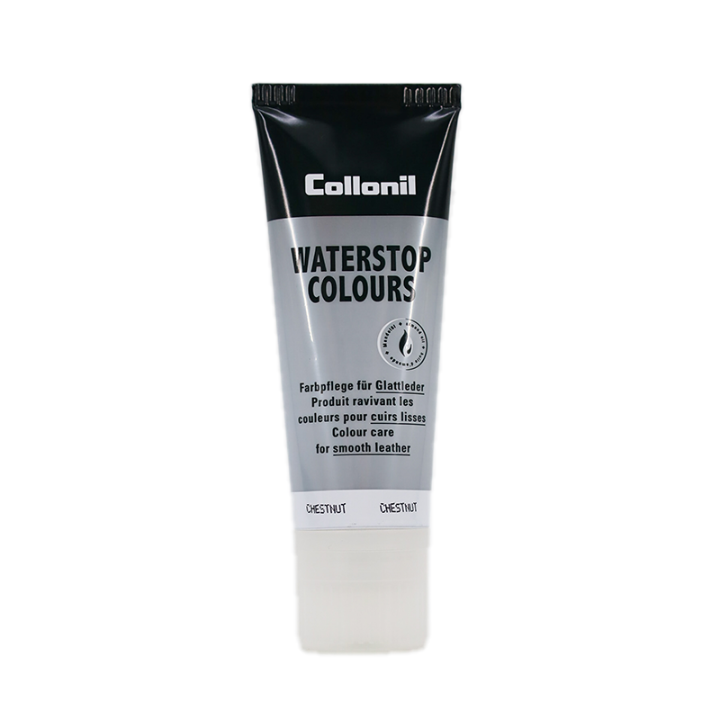 Collonil Waterstop Colours | Impregneer wax voor glad leer chestnut tube
