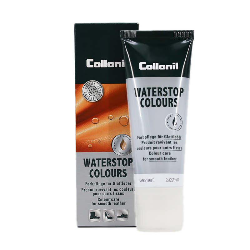 Collonil Waterstop Colours | Impregneer wax voor glad leer chestnut verpakking 2