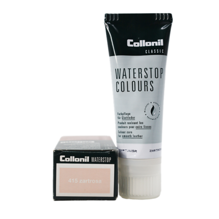 Collonil Waterstop Colours | Impregneer wax voor glad leer zachtroze voorkant