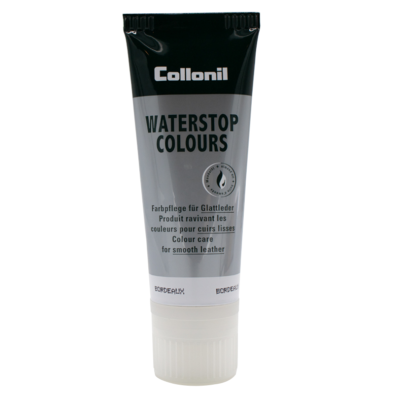 Collonil Waterstop Colours | Impregneer wax voor glad leer bordeaux tube