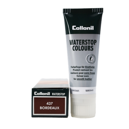 Collonil Waterstop Colours | Impregneer wax voor glad leer bordeaux voorkant