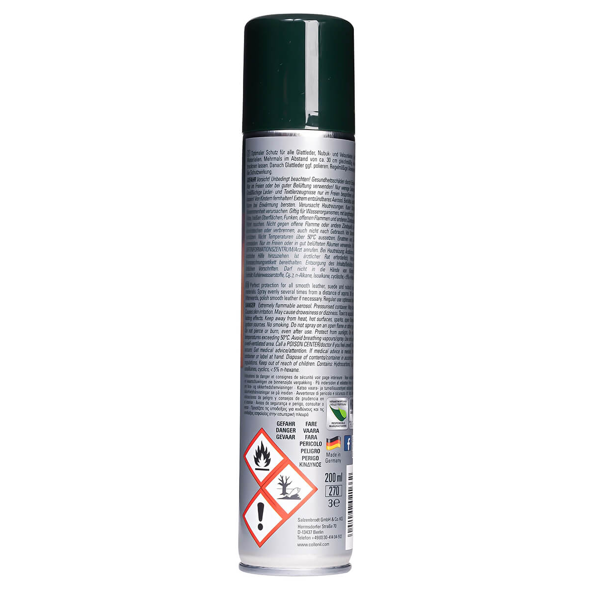 Collonil Waterstop Spray 200 ml | Impregneerspray achterkant