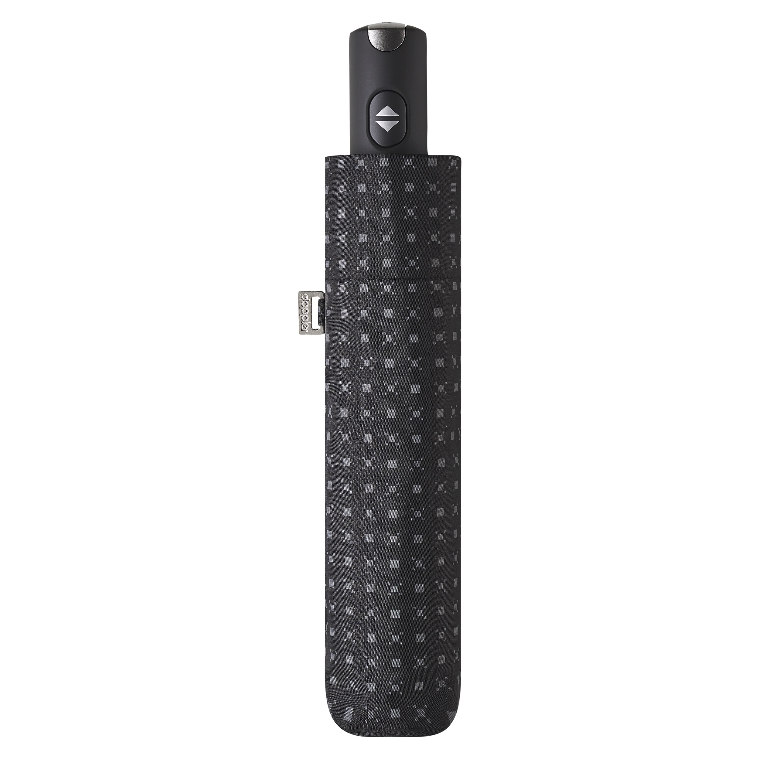 Doppler Carbonsteel Magic paraplu space black opvouwbaar dicht