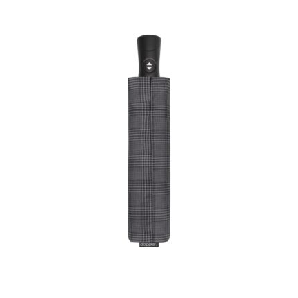 Doppler Fiber Magic Superstrong paraplu glen check grey dicht