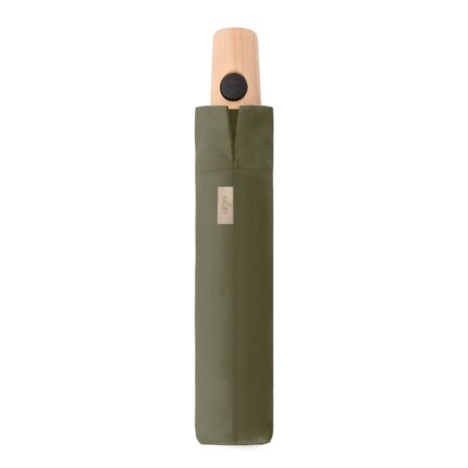 Doppler Nature Magic paraplu - Deep olive duurzaam dicht