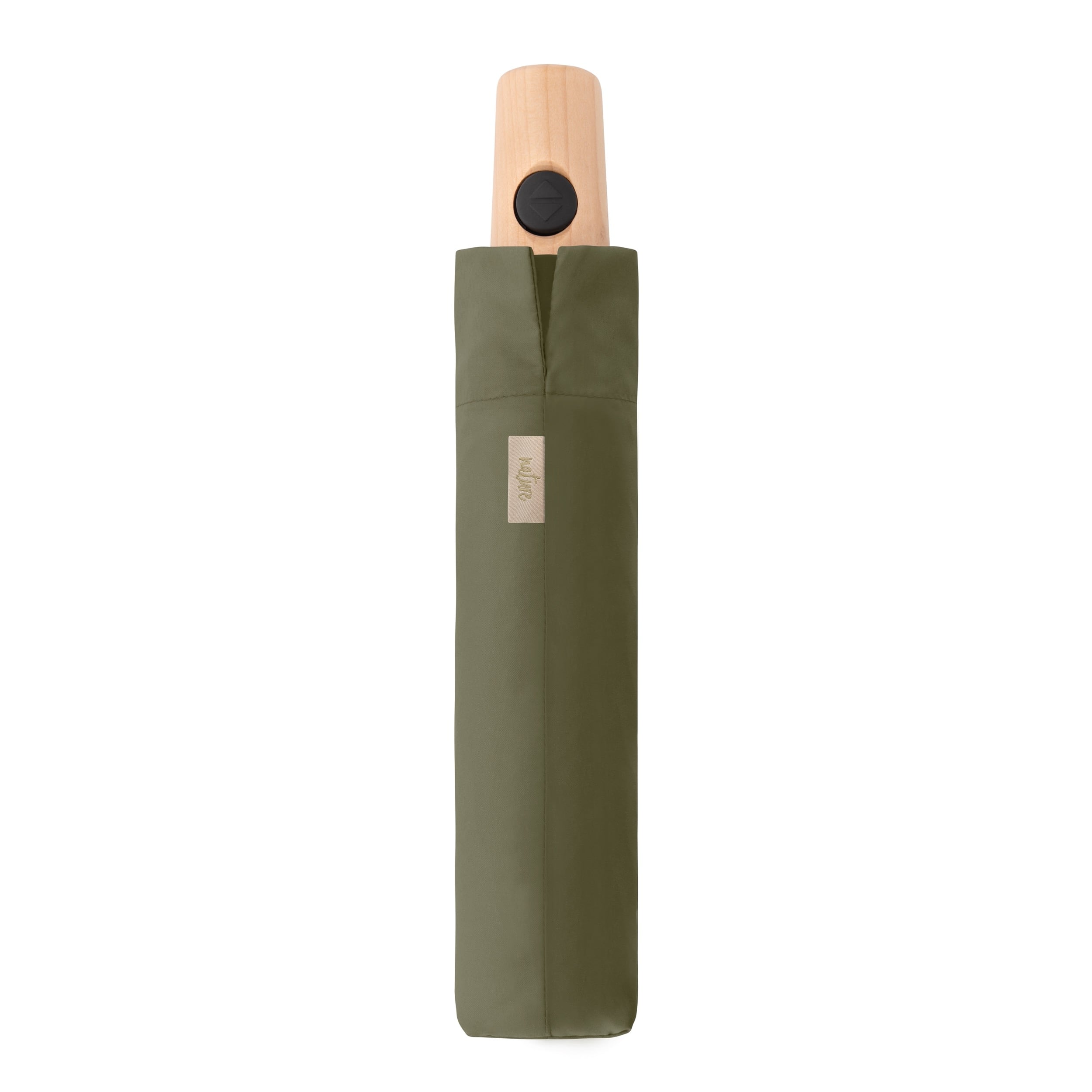 Doppler Nature Magic paraplu - Deep olive duurzaam dicht