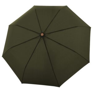 Doppler Nature Magic paraplu - Deep olive duurzaam open