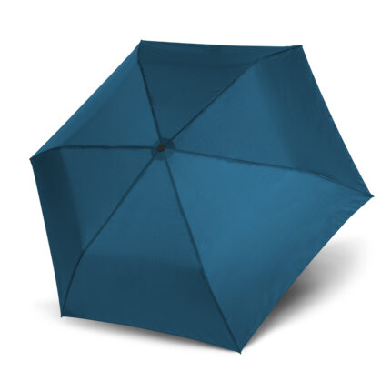 Doppler Zero 99 paraplu - Crystal blue opvouwbaar open