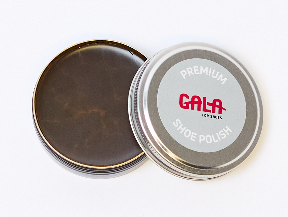 GALA Premium Shoe Polish 50 ml | Schoenpoets glad leer donkerbruin