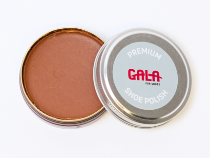GALA Premium Shoe Polish 50 ml | Schoenpoets glad leer cognac