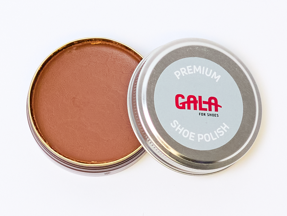 GALA Premium Shoe Polish 50 ml | Schoenpoets glad leer cognac