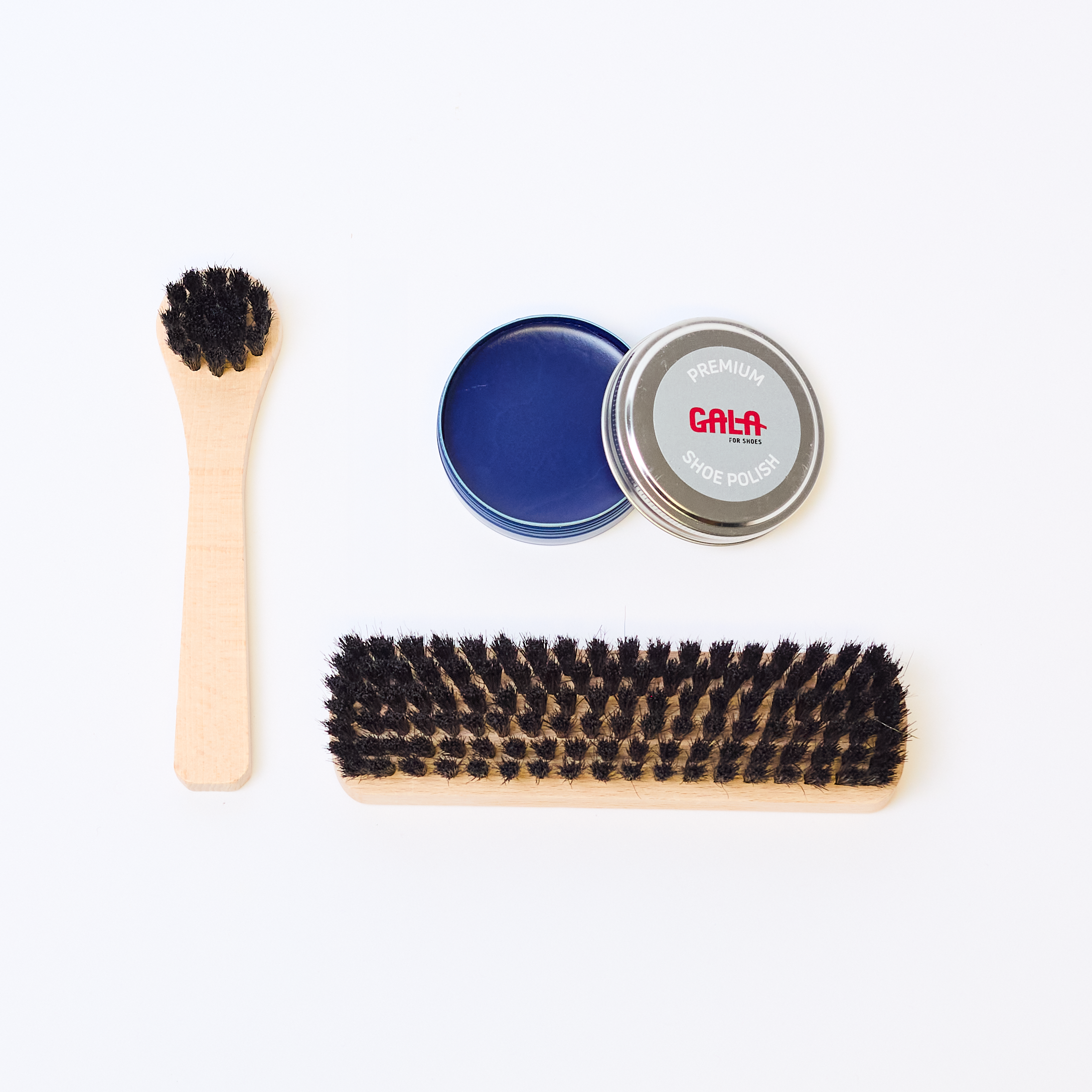 GALA schoenpoets set | Compleet met borstels blauw