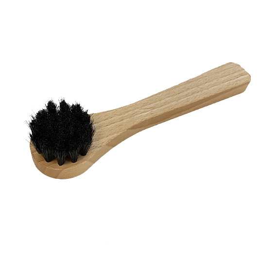 Insmeerborstel ronde kop 17 cm | Schoencrème aanbrengen zwart