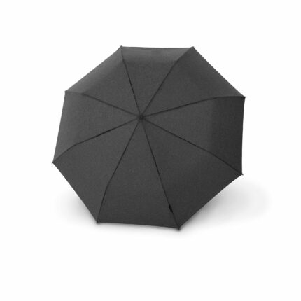 Knirps C.241 Chrome Matt Duomatic paraplu melange black open