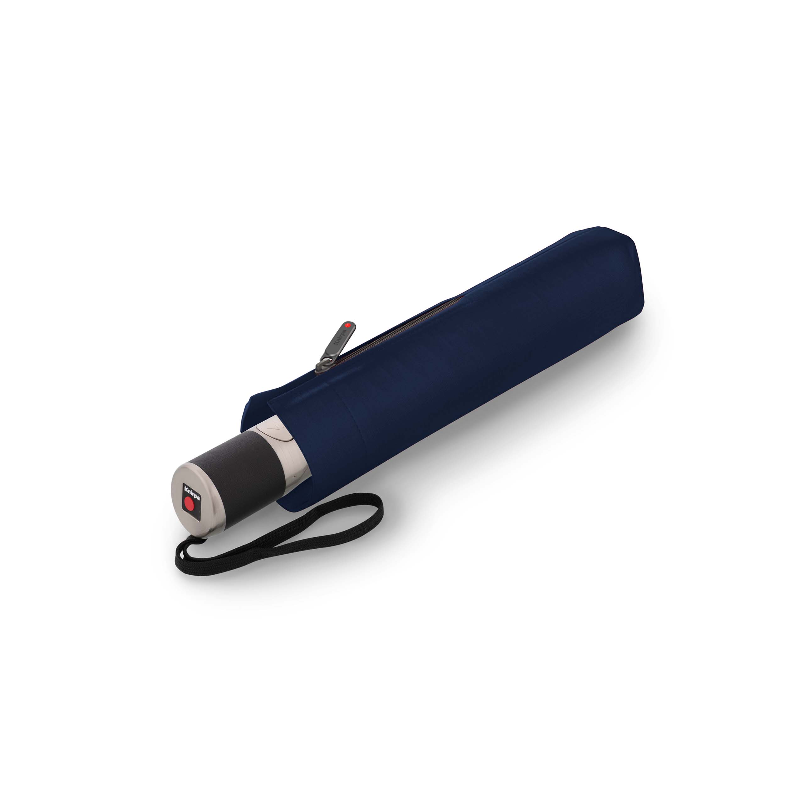 Knirps C.241 Chrome Matt Duomatic paraplu donkerblauw dicht