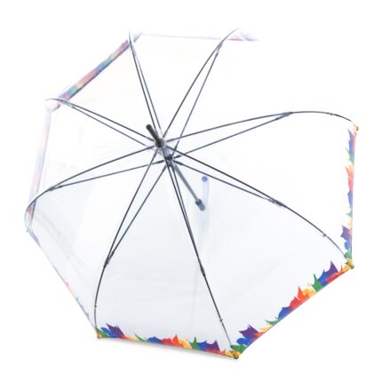 Knirps C.760 Stick Transparent paraplu pride open