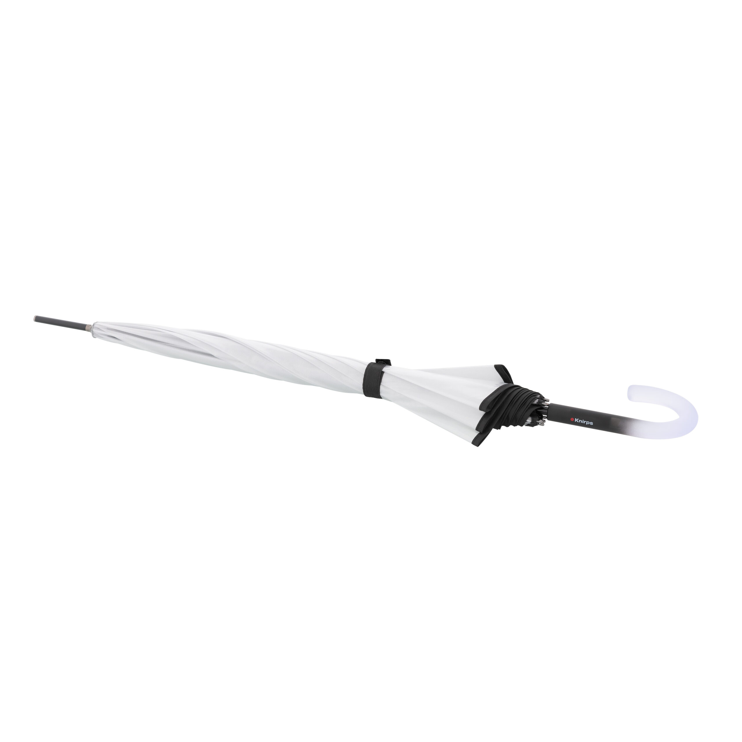 Knirps C.760 Stick Transparent paraplu stardust black dicht