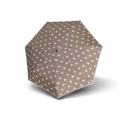 Knirps T.020 Small Manual paraplu dot art taupe open