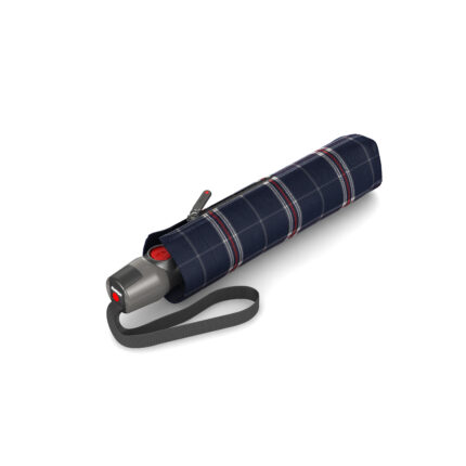 Knirps T.200 Duomatic paraplu | Automatische stormparaplu check navy dicht