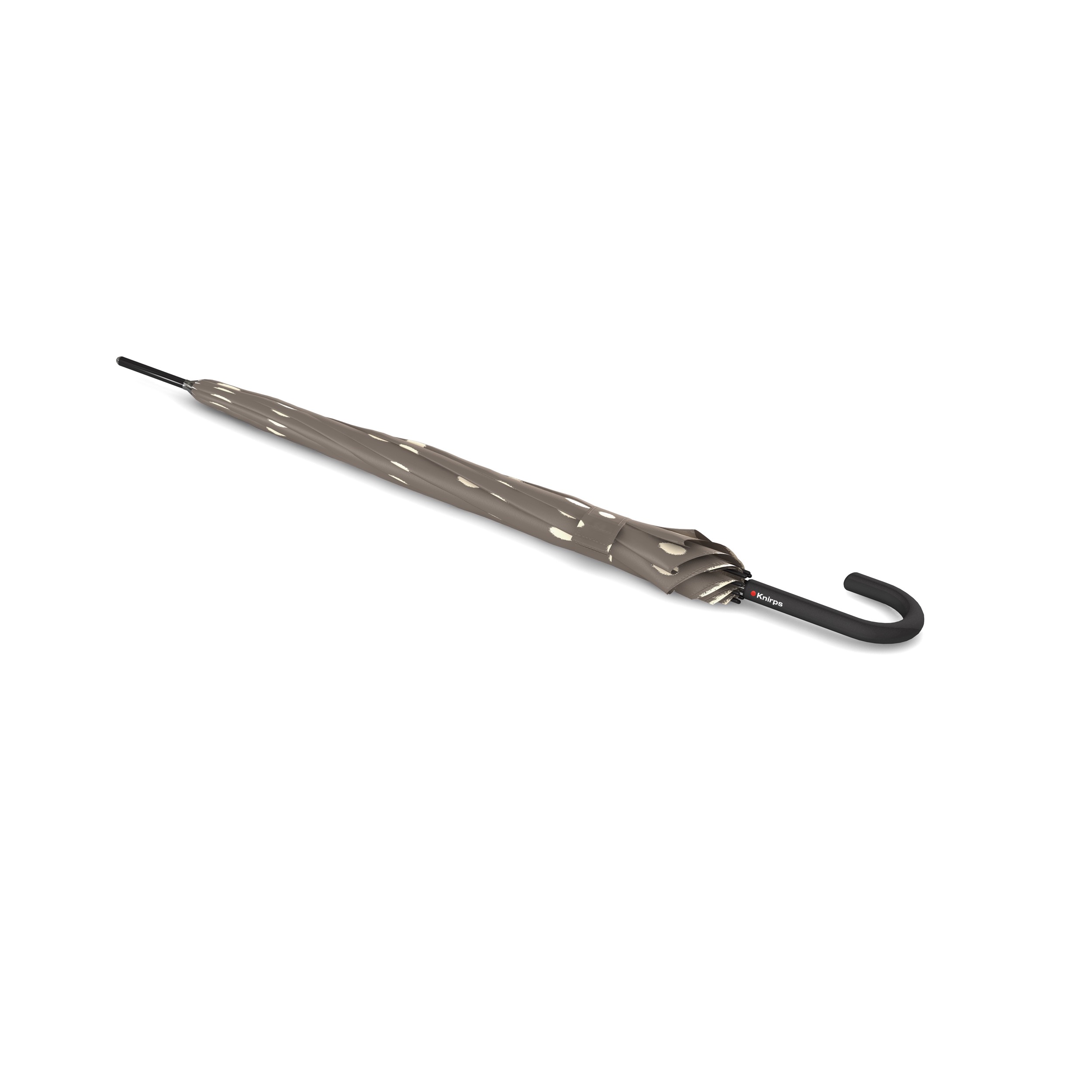 Knirps T.760 Stick Automatic paraplu dot art taupe dicht