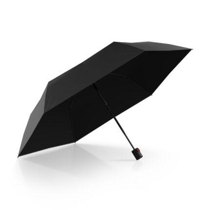 Knirps U.200 Ultra Light Duomatic paraplu zwart zijaanzicht