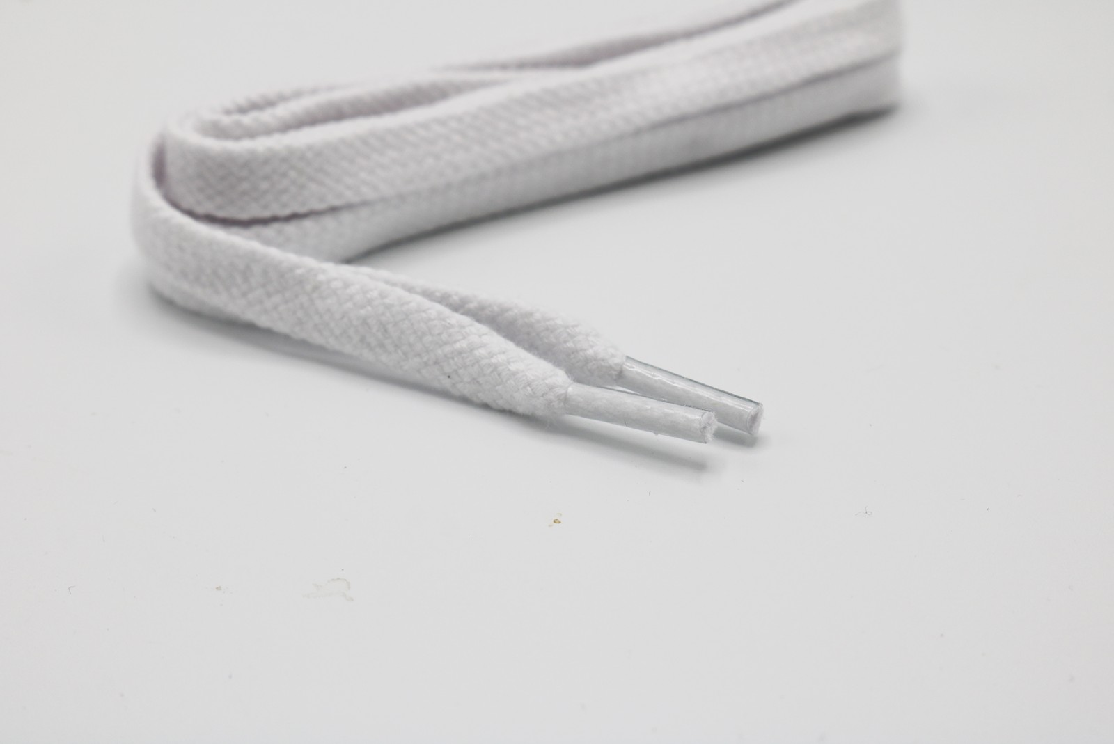Mephisto veters plat 90 cm | Platte veters wit uiteinde