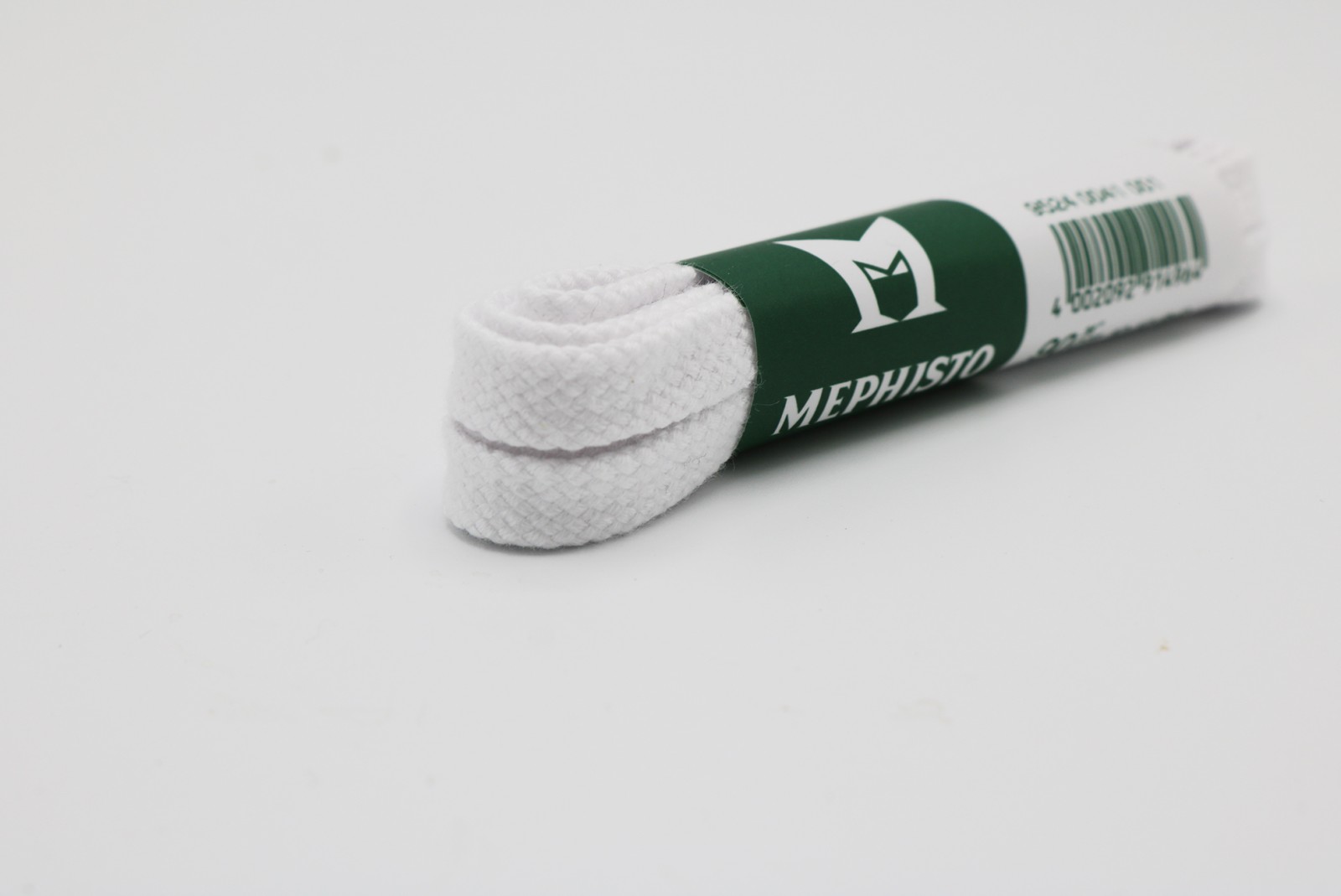 Mephisto veters plat 90 cm | Platte veters wit voorkant