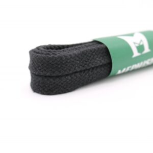 Mephisto veters plat 90 cm | Platte veters zwart voorkant