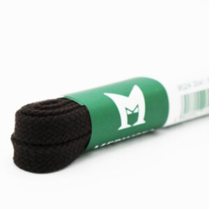 Mephisto platte schoenveters 120 cm 8 mm | Voor boots bruin voorkant